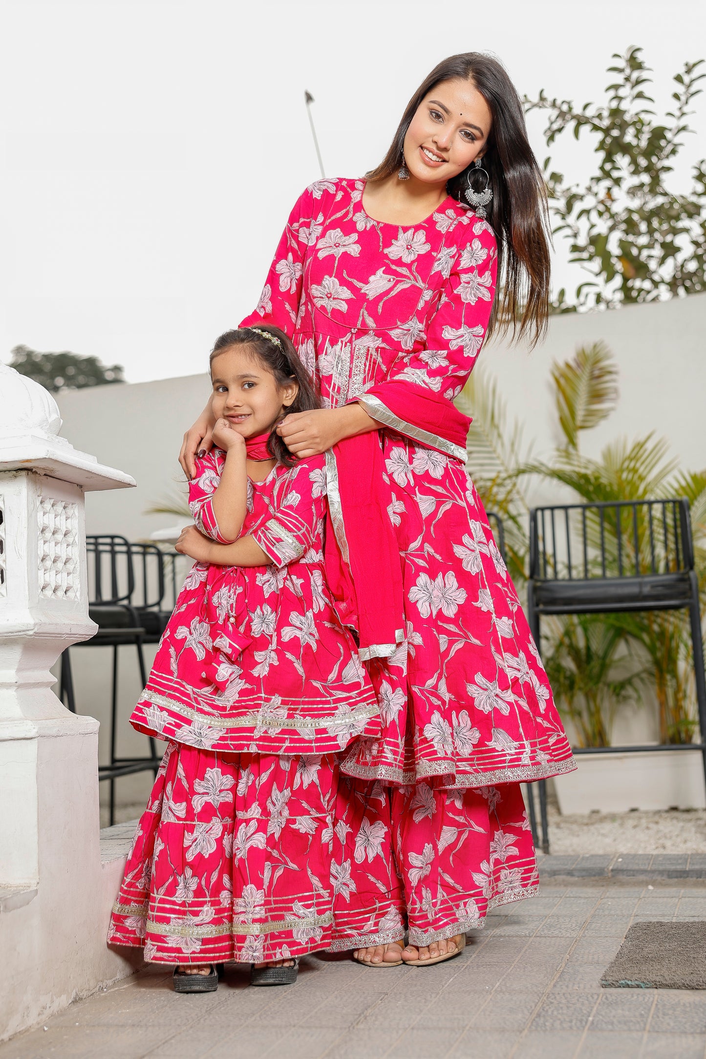 Mother Daughter Sharara Set