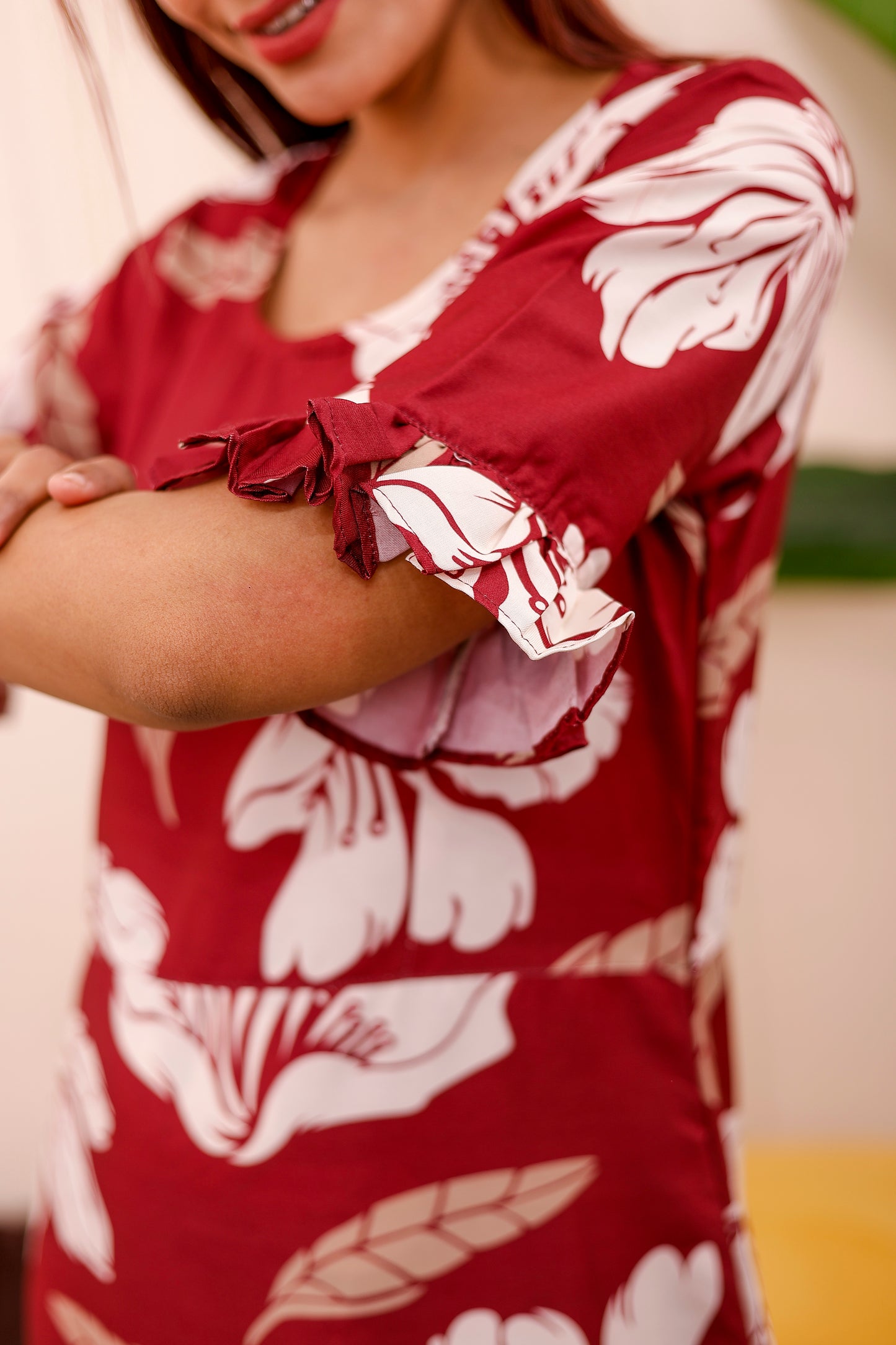 Crimson Bloom | Women Dress