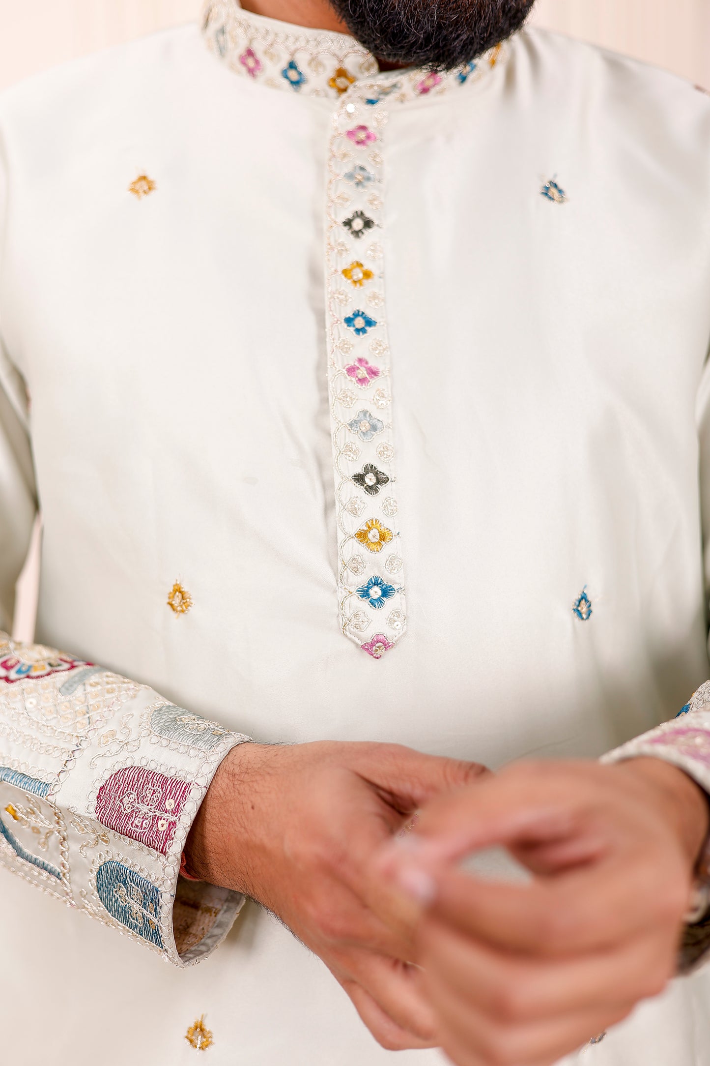 Pastel Green Heritage Ethnic | Couple Matching Outfit