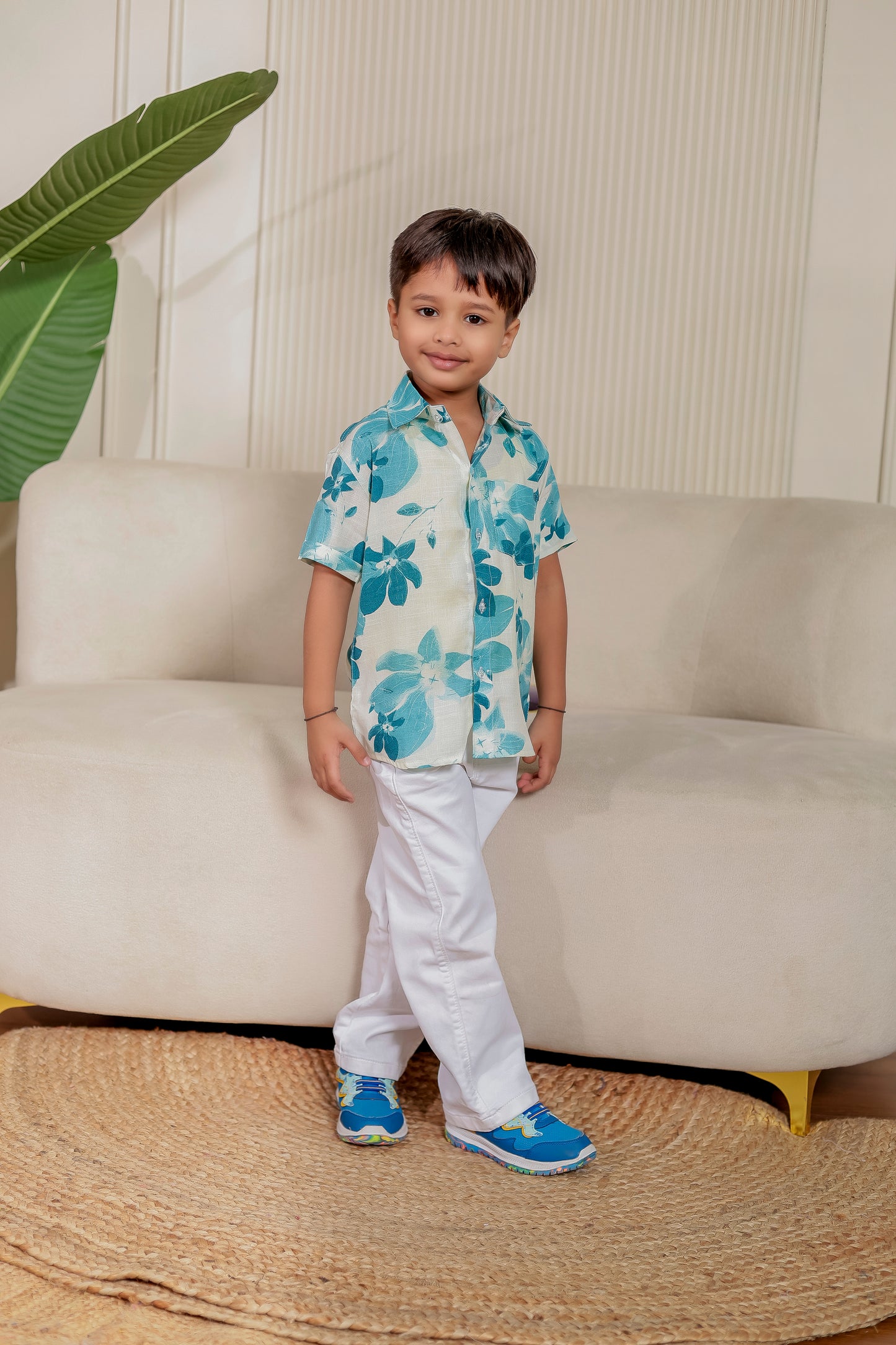 Ivory Pankhuri | Father-Son Matching Shirt Combo