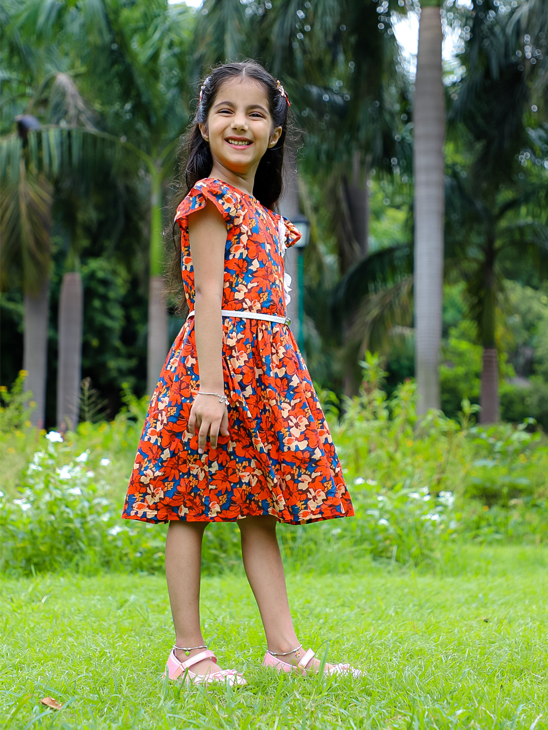 Stuffie Land Printed Flower Dress