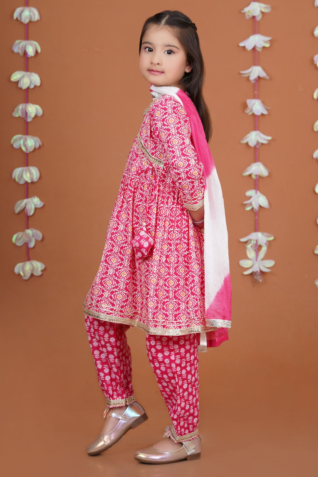 Dhoti Salwar, kurta and Duptta set