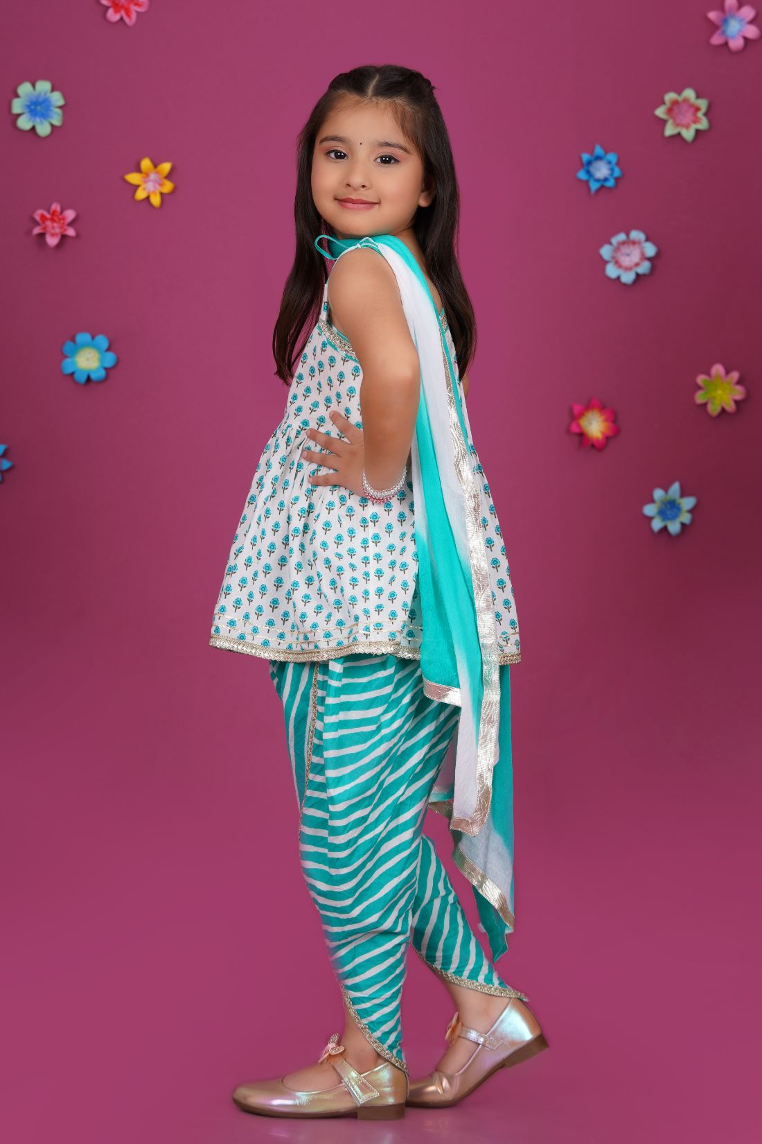 Dhoti Salwar kurta and Duptta set