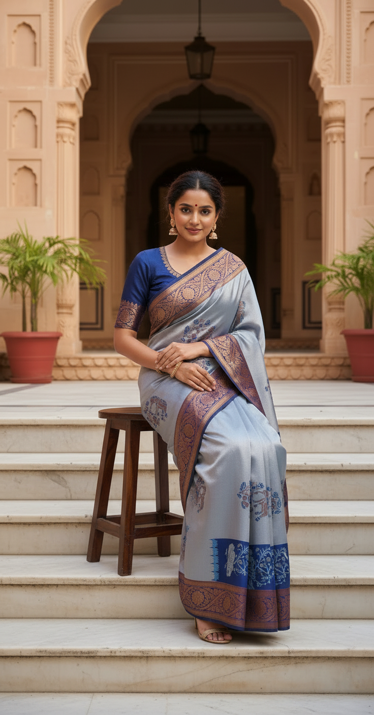Premium Silk with Intricate Weaves
