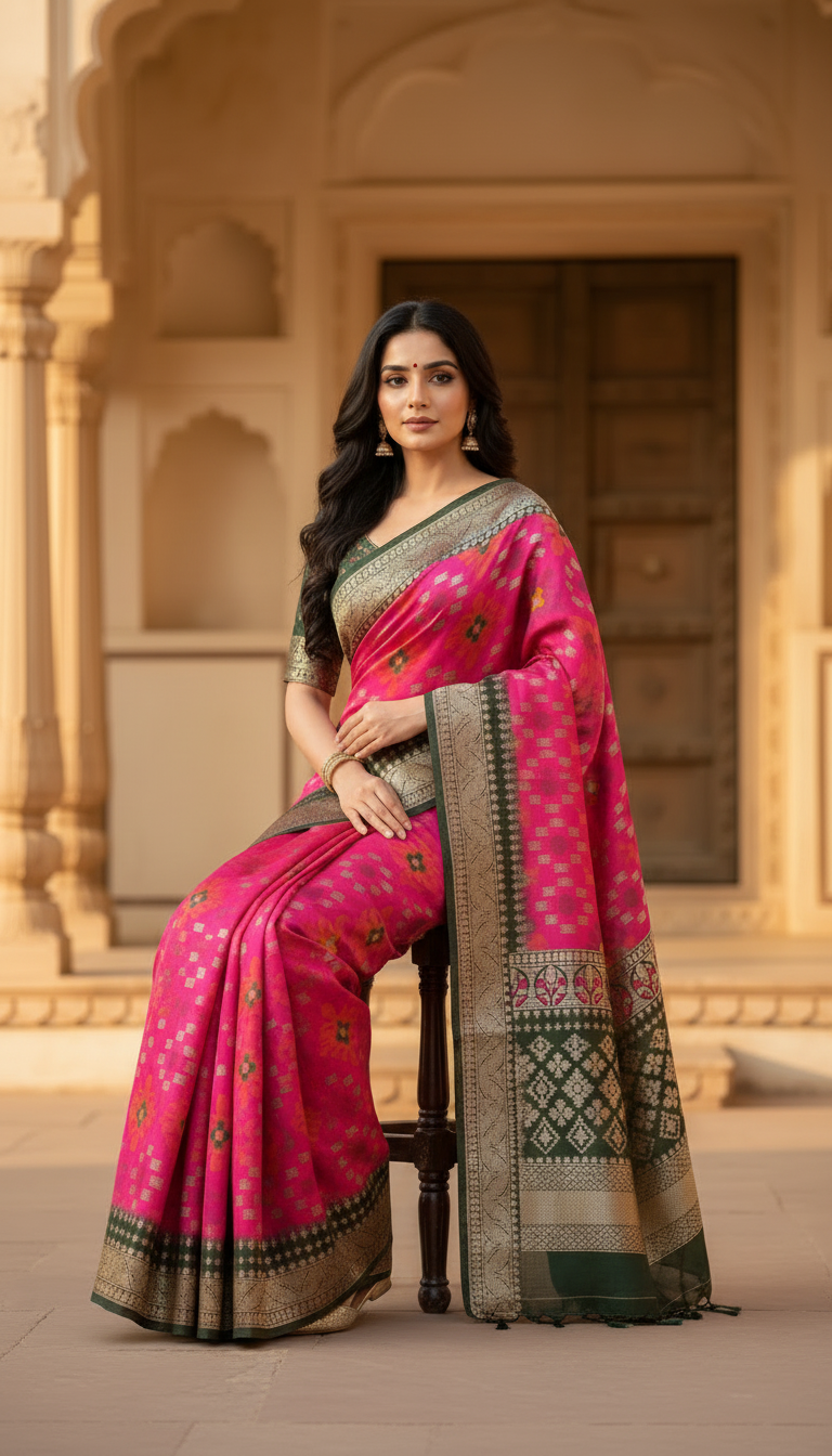Premium Silk with Intricate Weaves