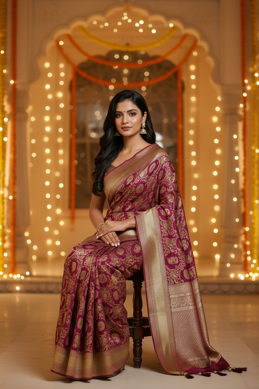 Premium Silk with Intricate Weaves