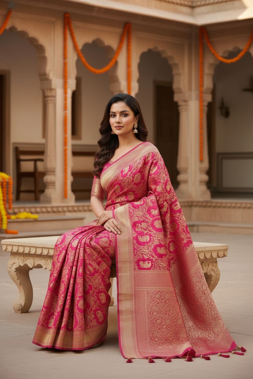 Premium Silk with Intricate Weaves