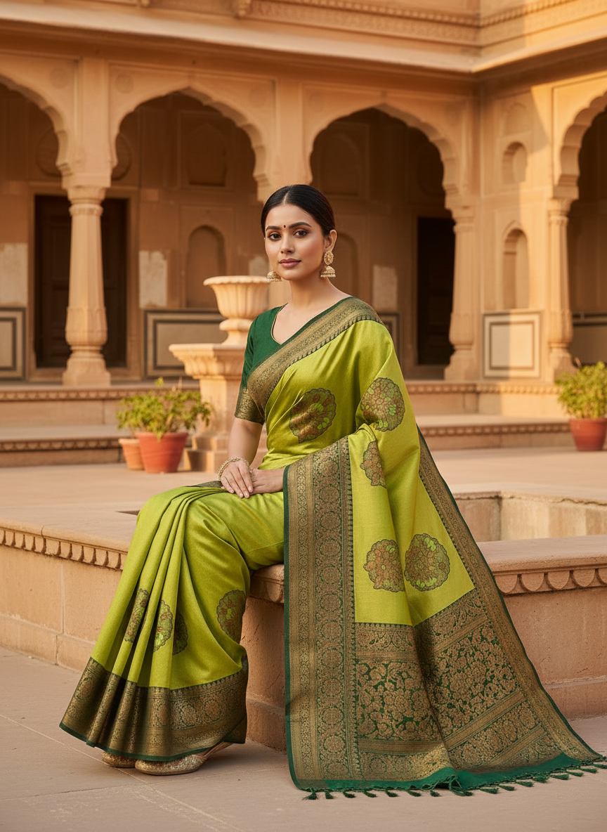 Premium Silk with Intricate Weaves