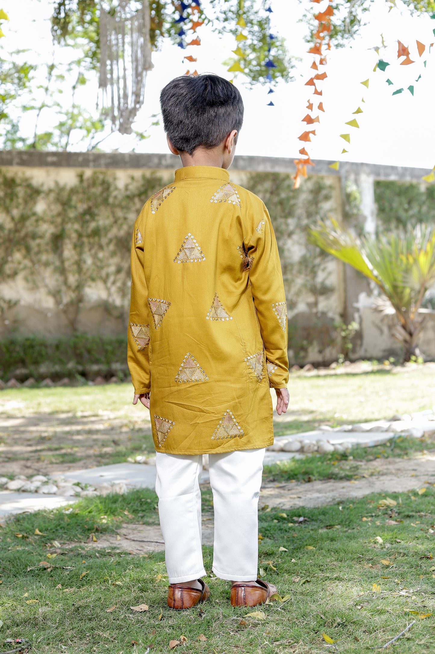 Primium Diamond Cut Kurta Set For Kids
