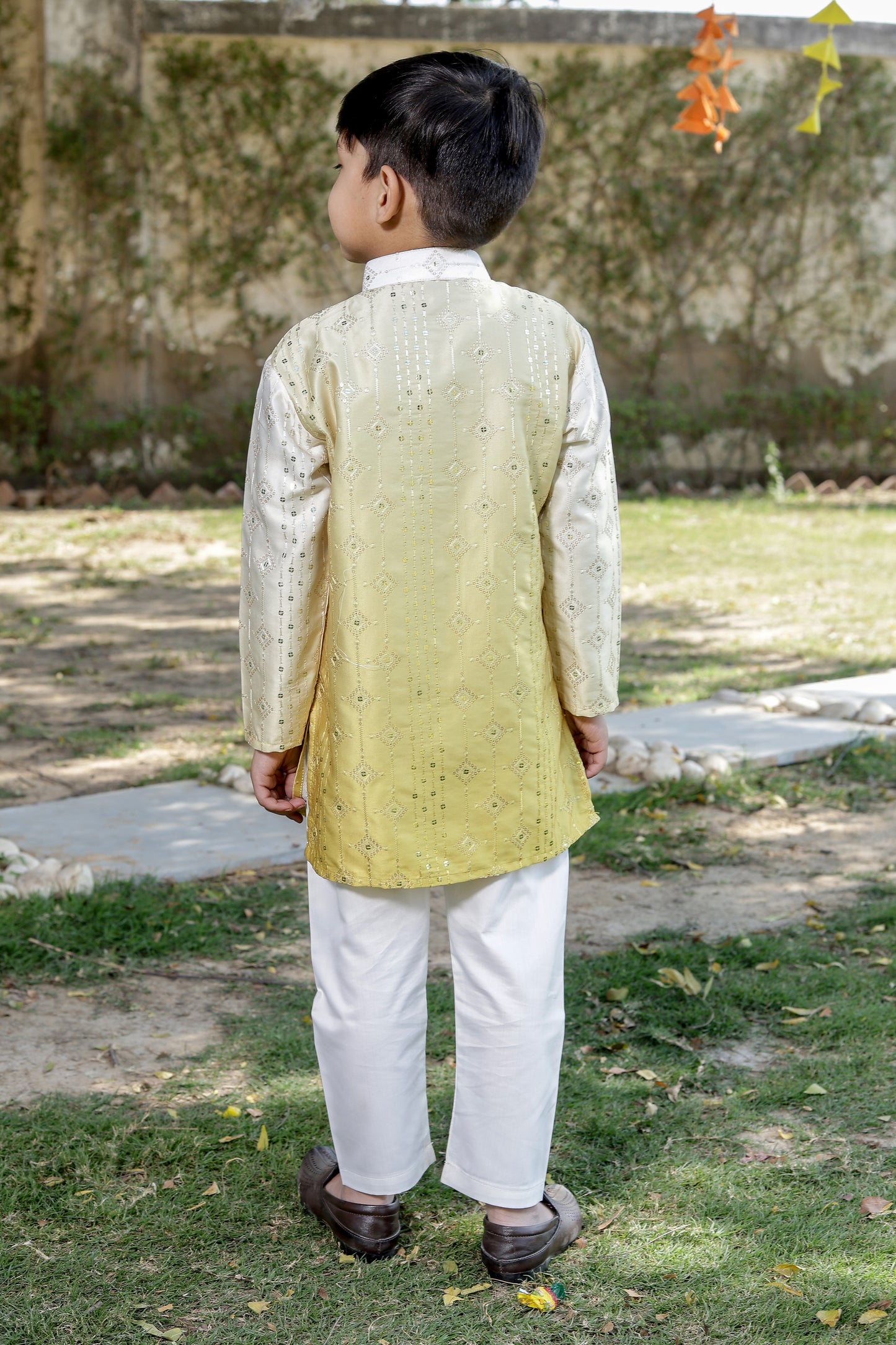 Primium Tie & Dye Kurta Set For Kids