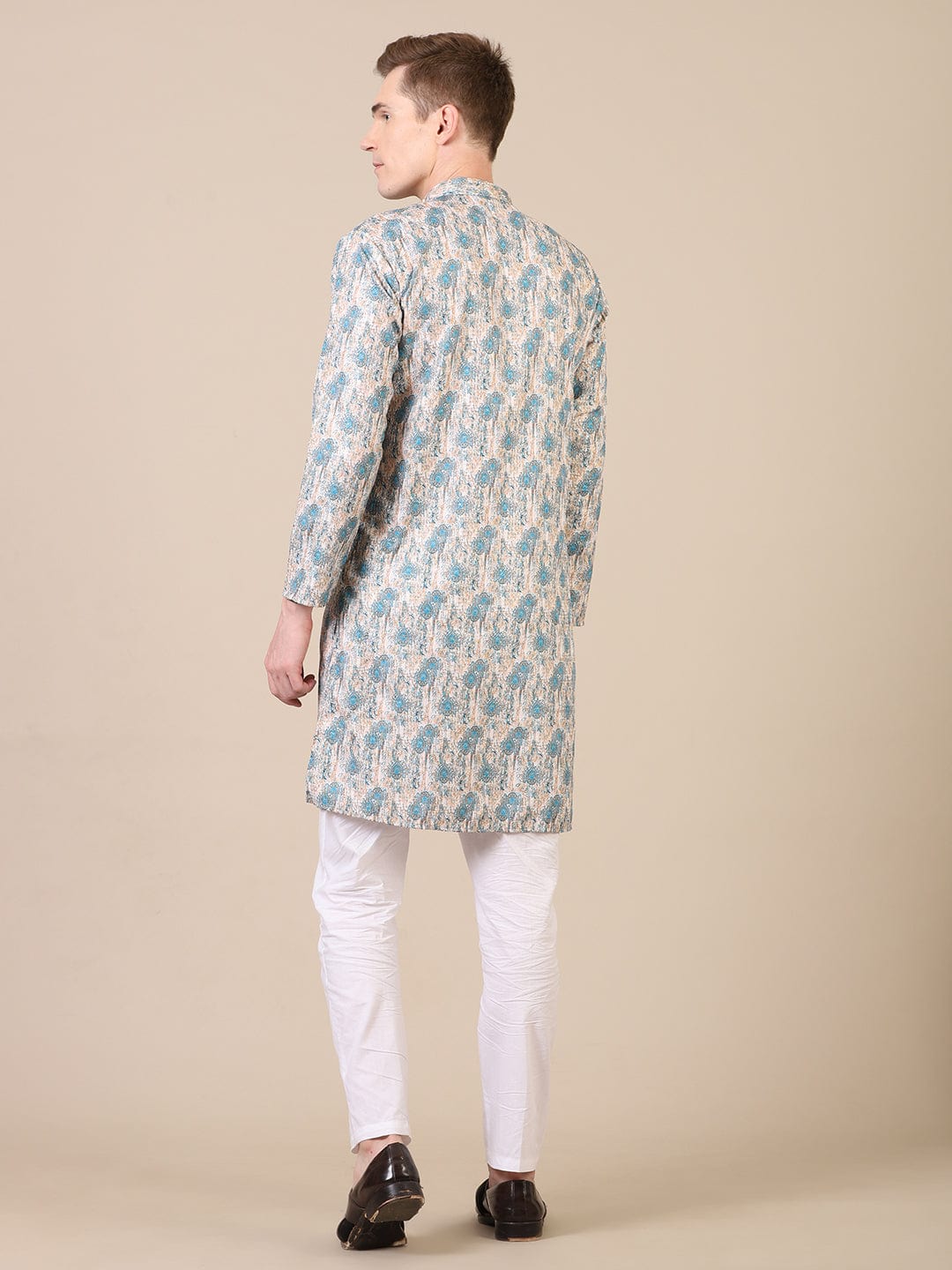 Father-Son Ivory Sky Duo Kurta Pajama Combo Set