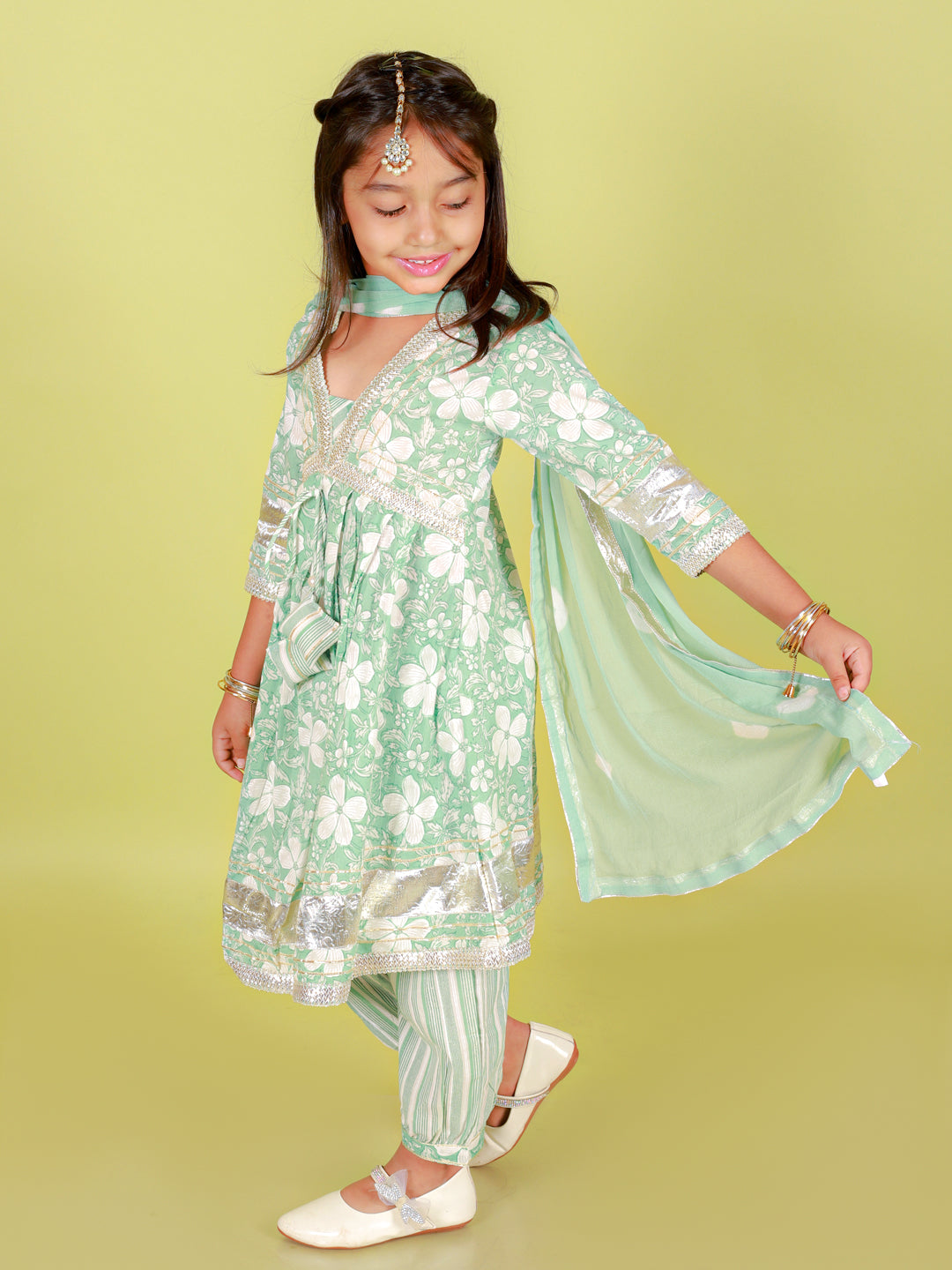 Dhoti Salwar kurta and Duptta set