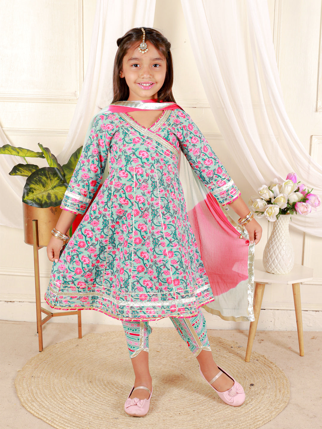 Dhoti Salwar kurta and Duptta set