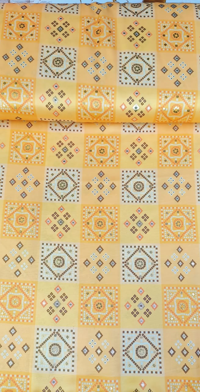 Father-Son Yellow Printed Kurta Pajama Combo Set