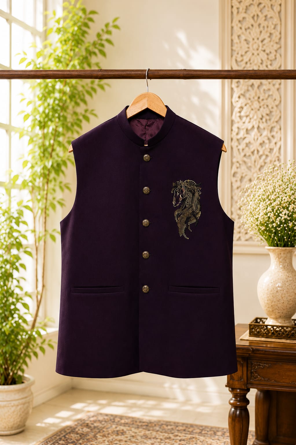 Royal Stallion | Father Son Nehru Jacket Set