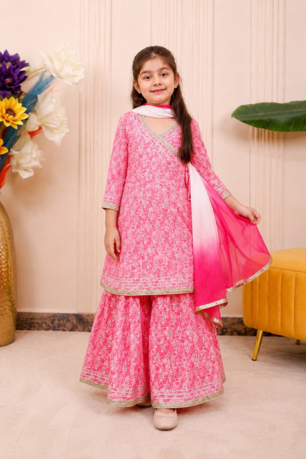 Royal Pink| Brother Sister Matching Ethnic Set