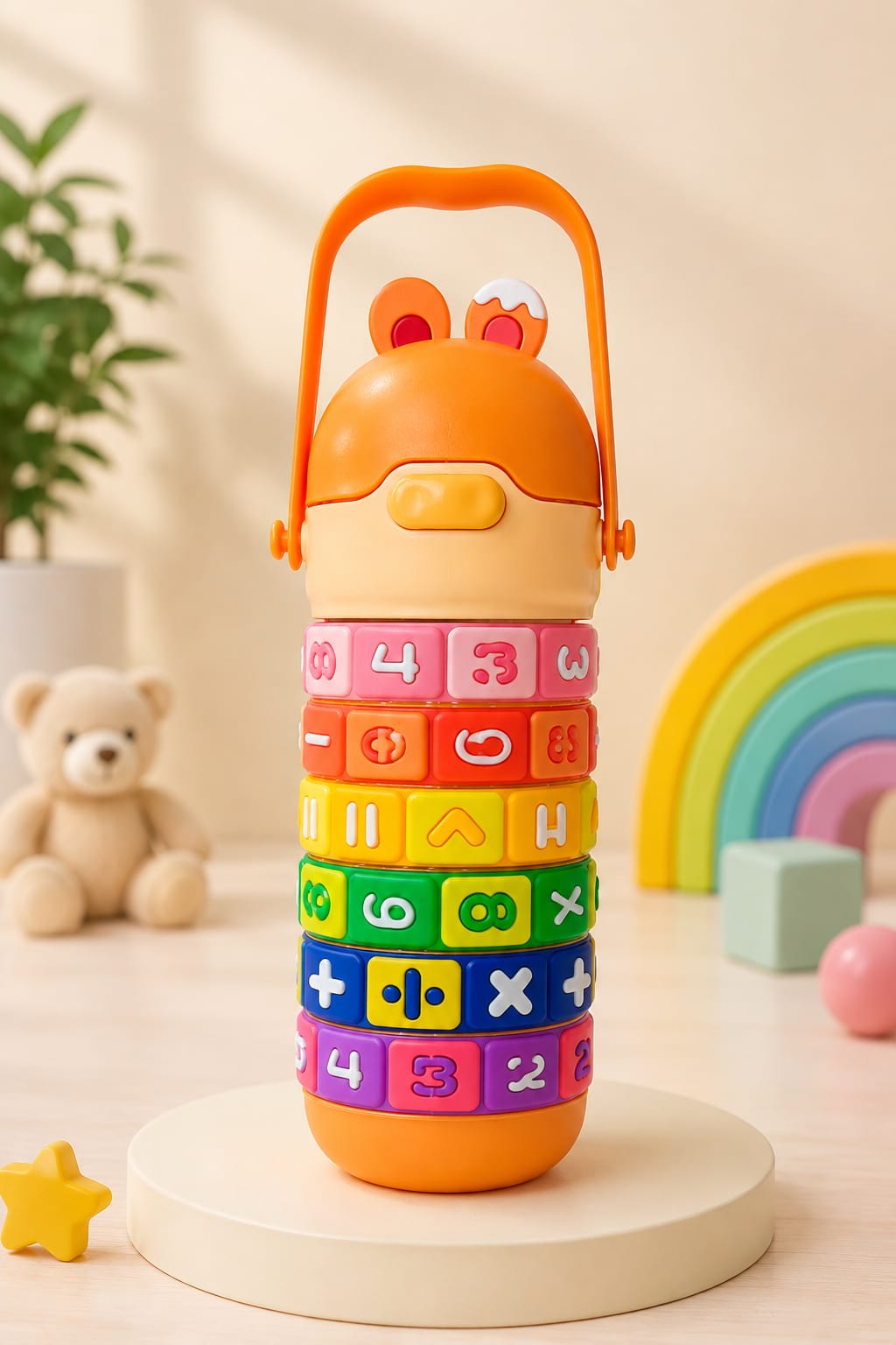 Math Learning Puzzle Water Bottle