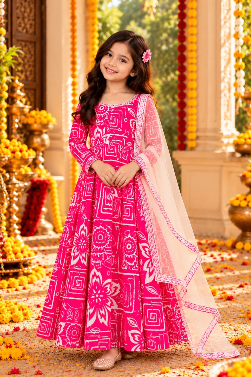 Gulnaar Bloom" Family Matching Festive Combo
