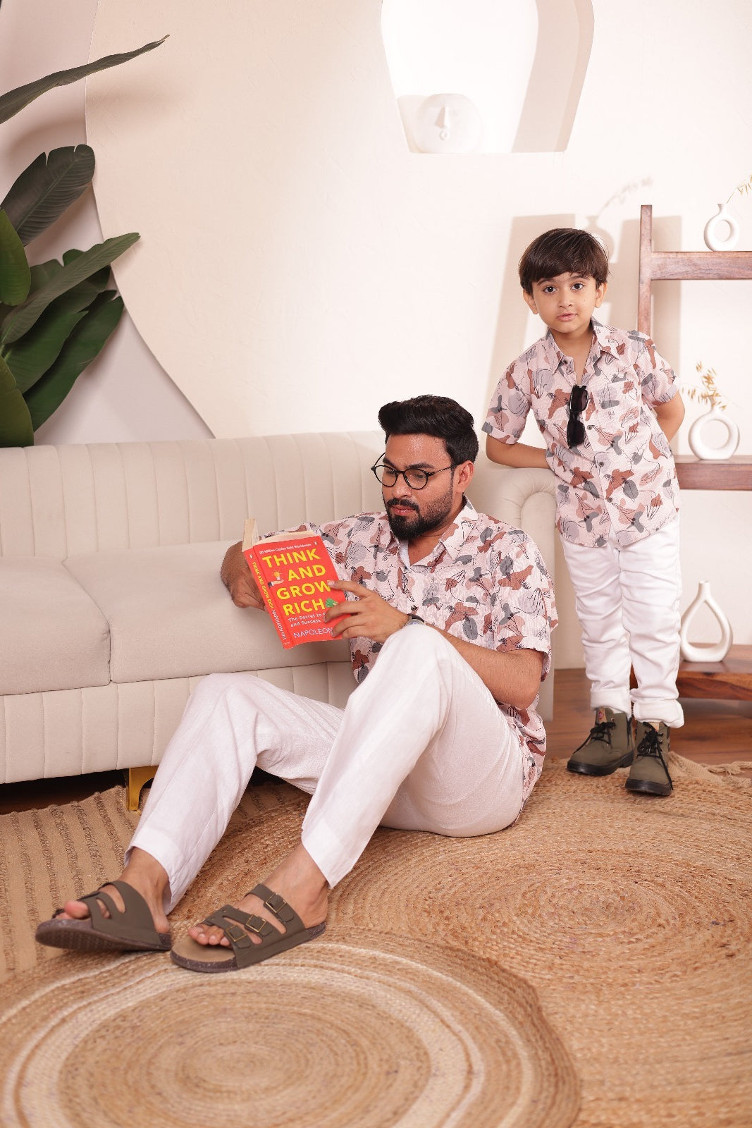 Print shirt for Father & son combos