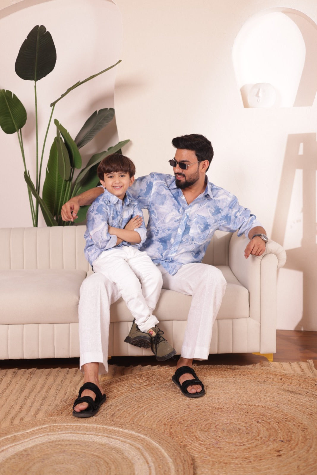 Print shirt for Father & son combos