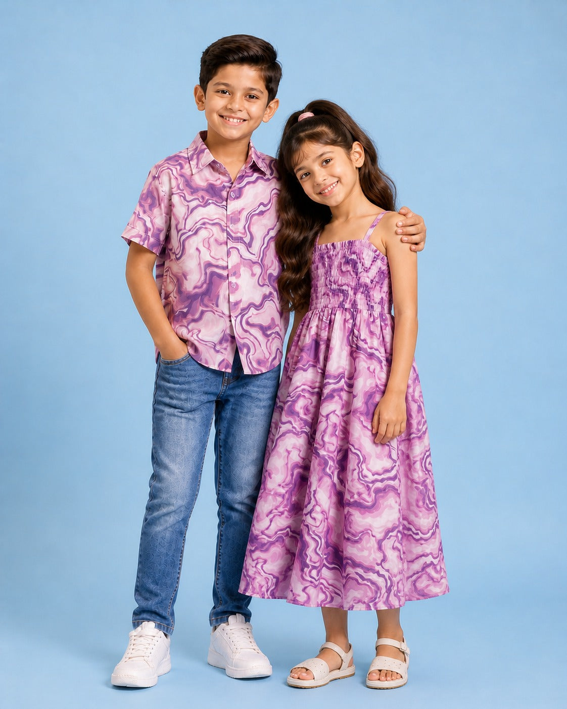 twist and tradition print girl dress