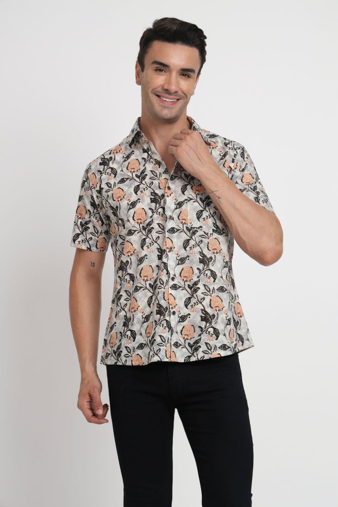 Printed Cotton Casual Shirt For Men