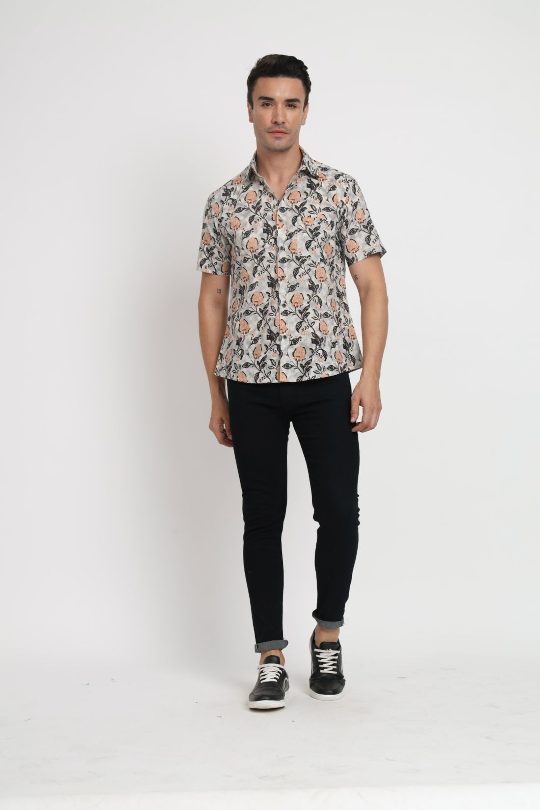 Printed Cotton Casual Shirt For Men
