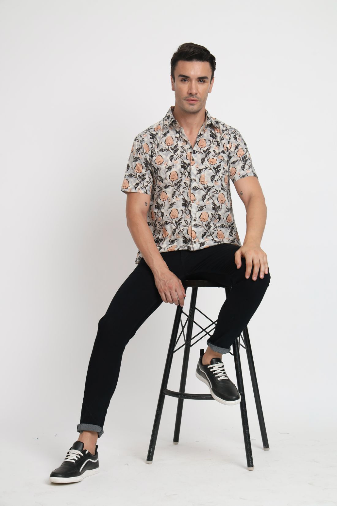 Printed Cotton Casual Shirt For Men