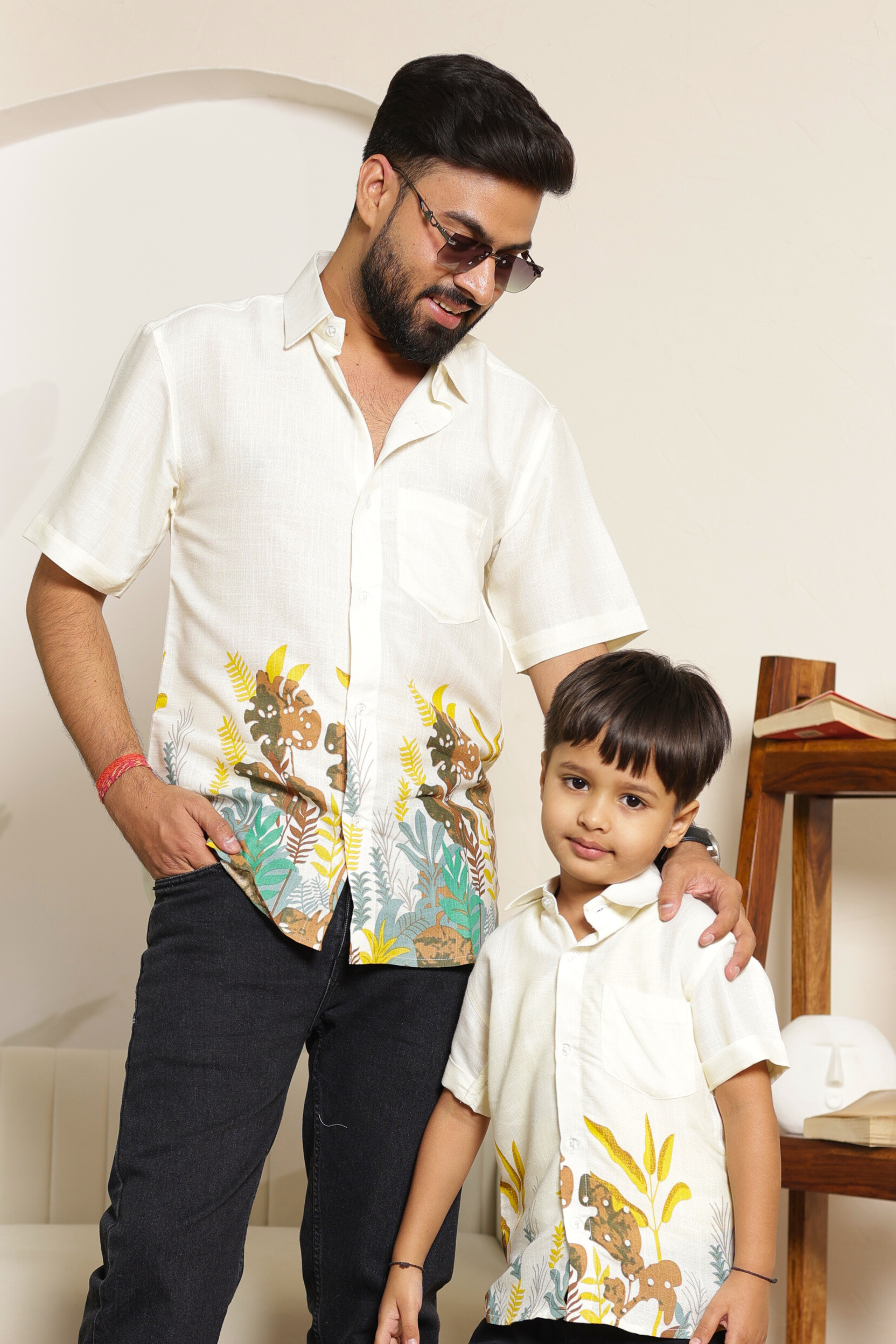 Family Safari Vibes Father-Son Matching Shirts