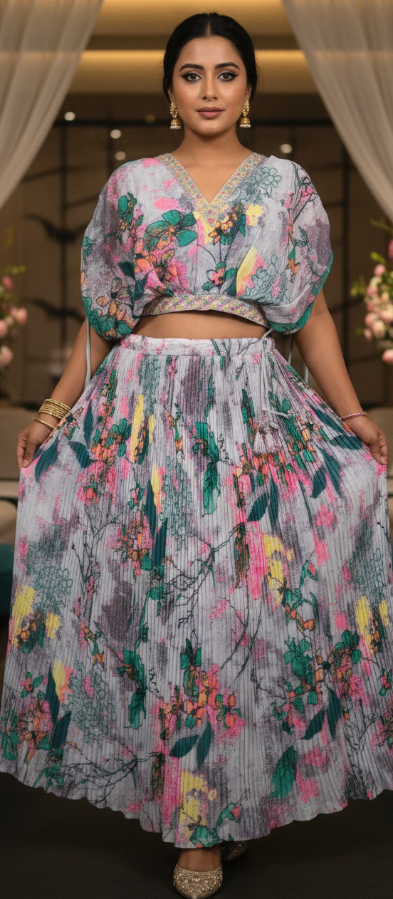 Floral Festive Lehenga Set