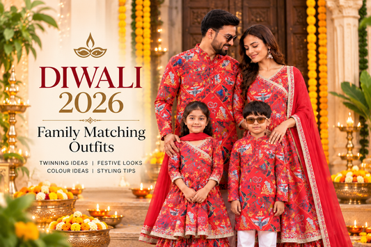 Diwali 2026 family matching outfits for parents and kids