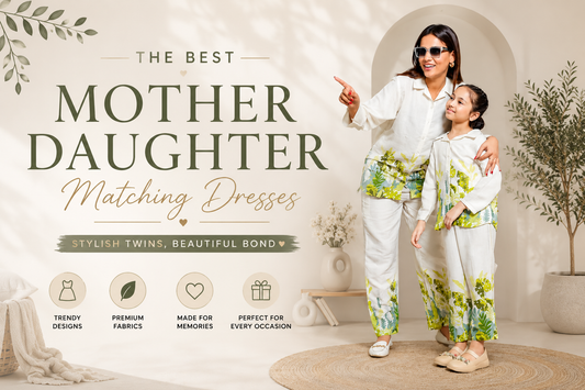 Stylish mother-daughter matching dresses online india