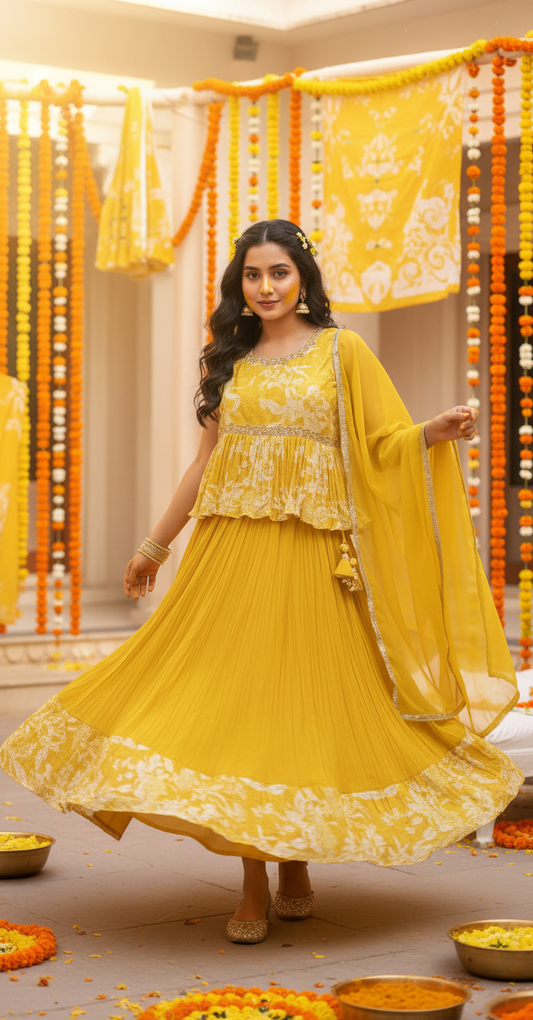 Floral Festive Lehenga Set