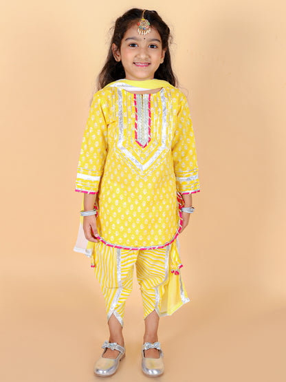 Dhoti Salwar kurta and Duptta set