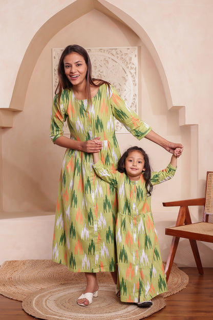 "Rang-e-Hara |Mother Daughter outfit