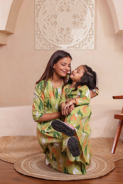 "Rang-e-Hara |Mother Daughter outfit