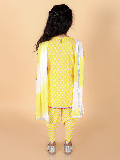Dhoti Salwar kurta and Duptta set