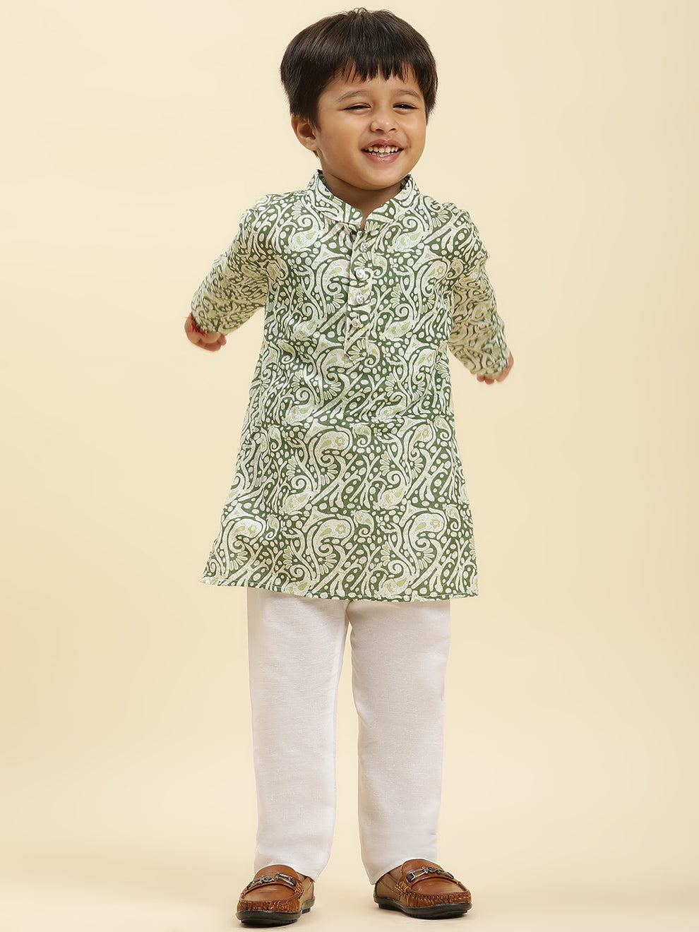 Stylish Grey Kurta Pajama Set for Boys main image 0