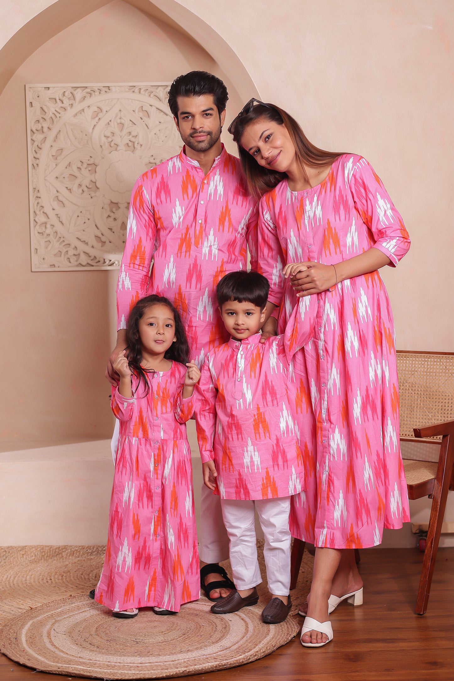 "Rang-e-Parivaar -Pink| Mother Daughter outfit