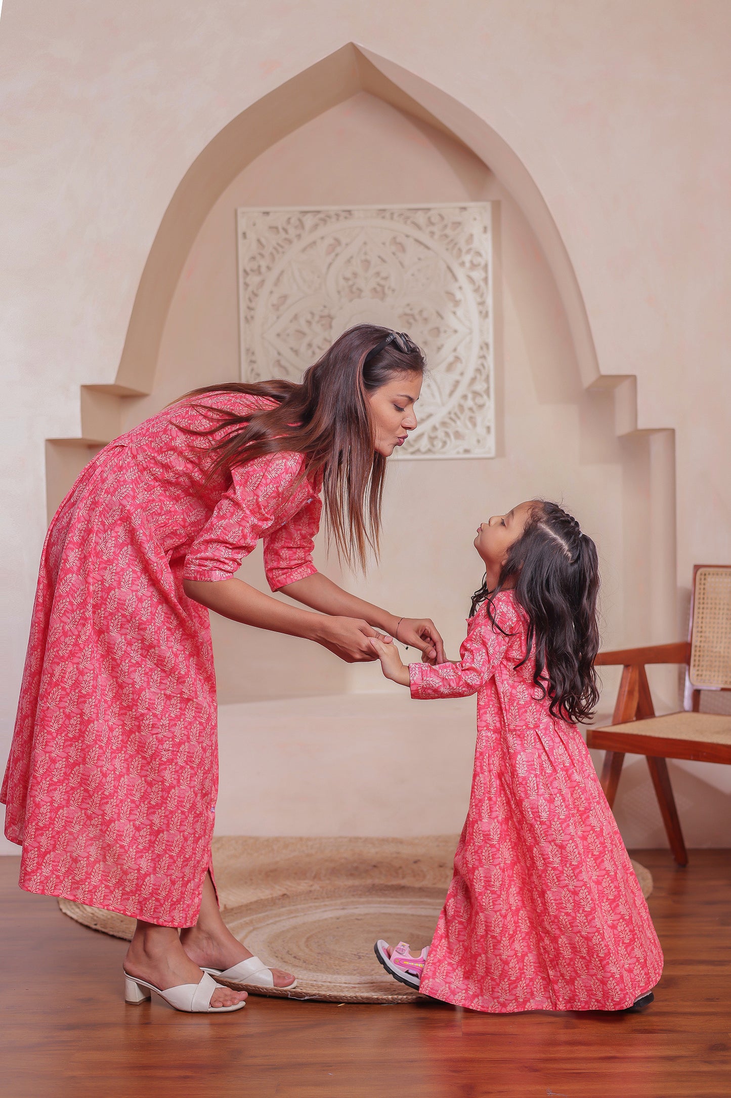Gulabi Utsav |Mother Daughter outfit