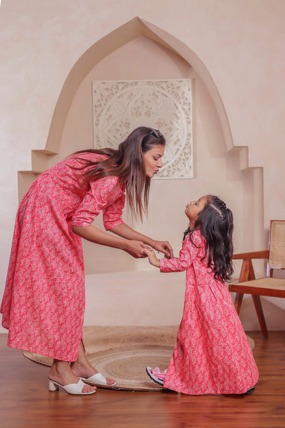 Gulabi Utsav |Mother Daughter outfit