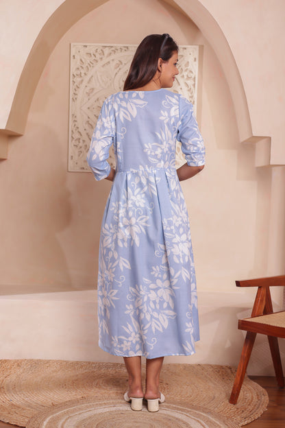 Vibrant Floral Edition" Women Dress