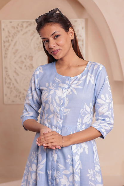 Vibrant Floral Edition" Women Dress