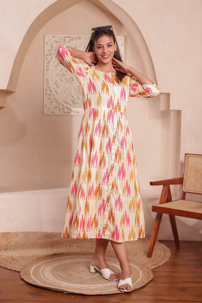 ikkat love | |Mother Daughter outfit