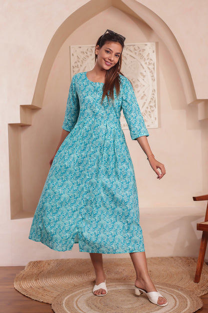 Turquoise Tales Women Dress