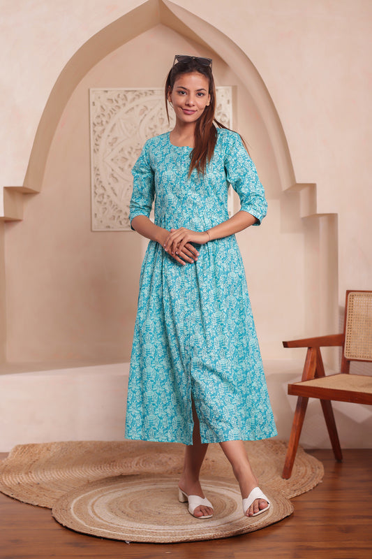 Turquoise Tales Women Dress