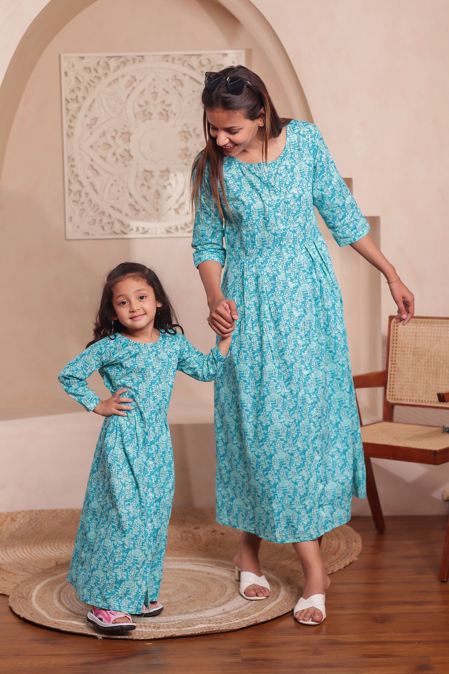 Turquoise Tales | Mother Daughter outfit