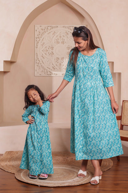 Turquoise Tales | Mother Daughter outfit