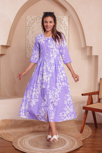 "Lavender Harmony |  Women dress Outfits