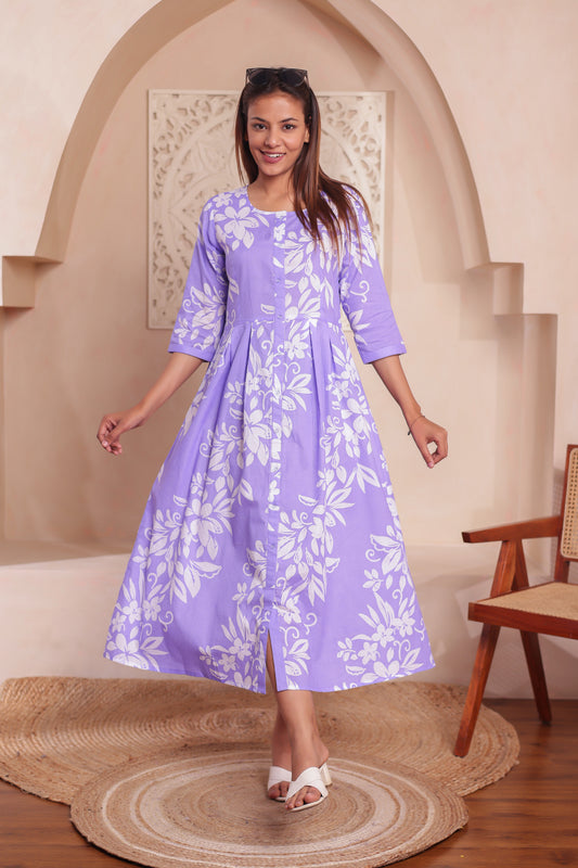 "Lavender Harmony |  Women dress Outfits